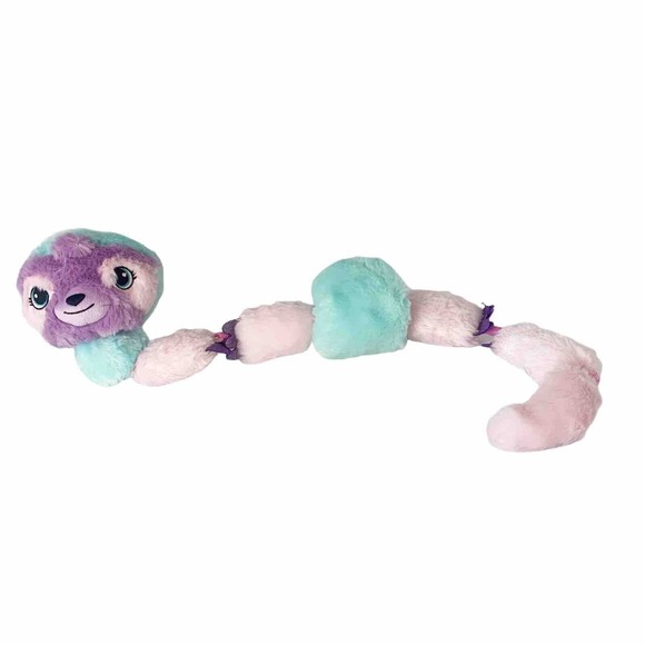 Twisty Petz Cuddlez Snugglez Sloth Plush Pink Purple Stuffed Animal Spin Master - Picture 1 of 7